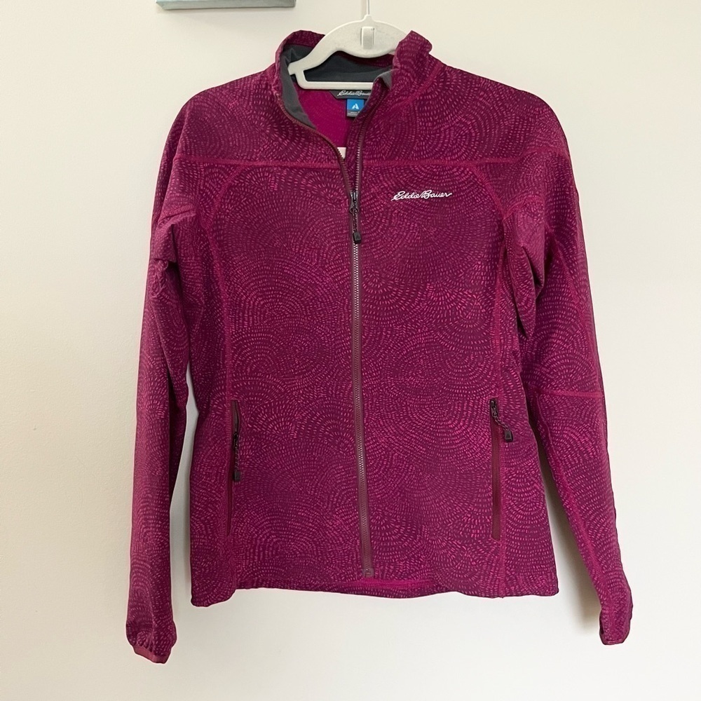 Eddie Bauer Pink Lightweight Rain / Wind Jacket Pink Swirls